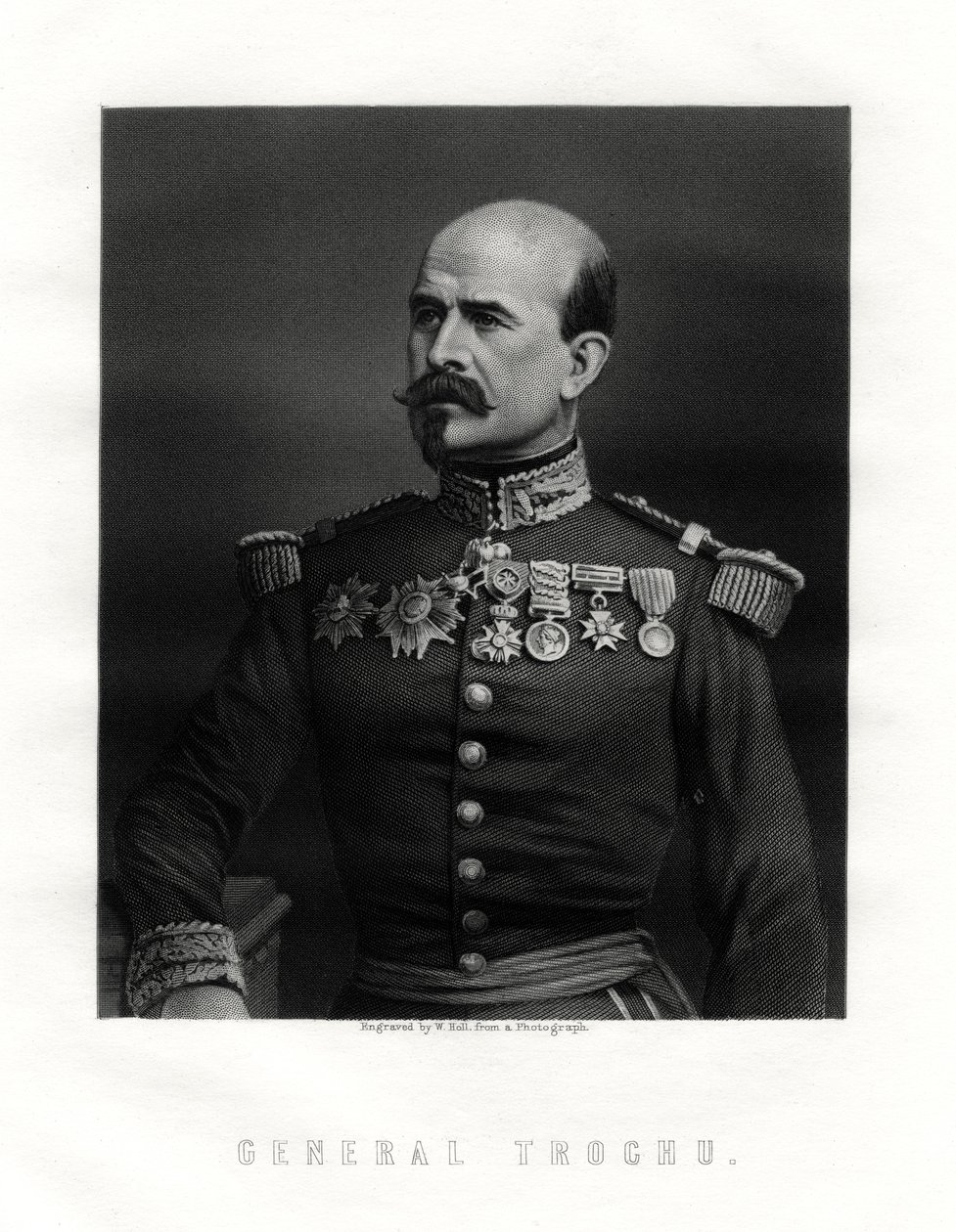 Louis Jules Trochu, Fransız askeri lider ve politikacı, 19. yüzyıl by W. Holl