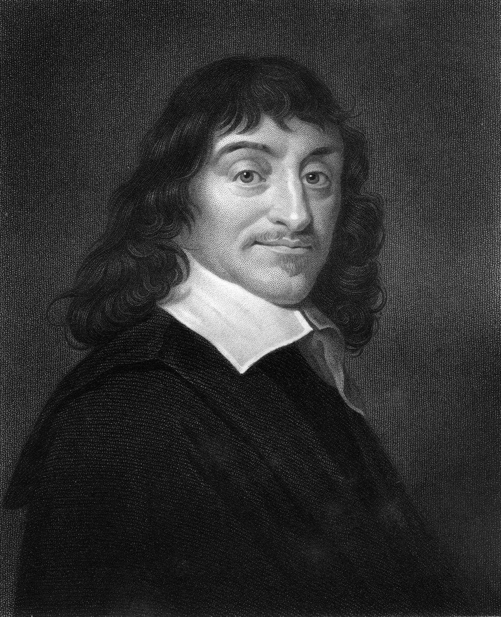 Rene Descartes, 17. yüzyıl Fransız filozofu ve matematikçisi, 1836. by W. Holl