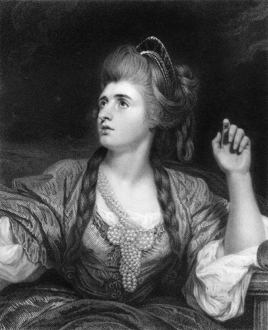 Sarah Siddons, İngiliz trajik aktris, 1836. by W. Holl