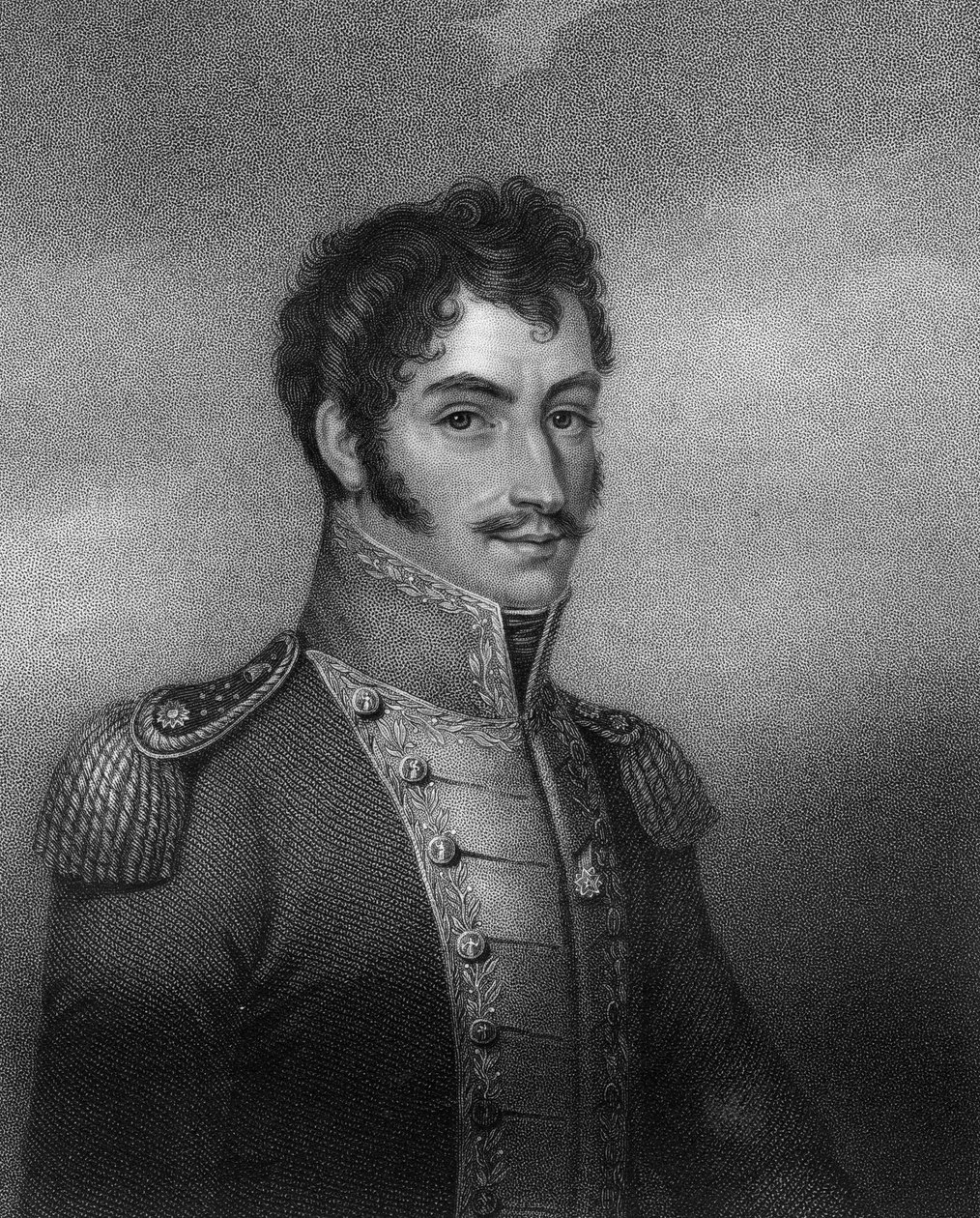 Simon Bolivar, 19. yüzyıl Güney Amerika devrimcisi, 1836. by W. Holl