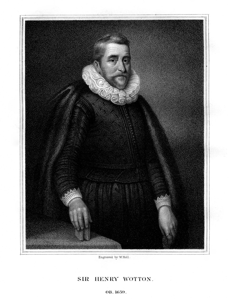 Sir Henry Wotton, İngiliz yazar ve diplomat, 1824. by W. Holl