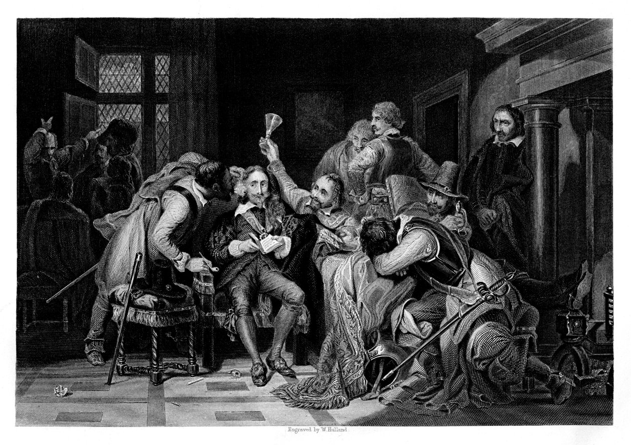 Charles I, gardiyan odasında, 1860 by W. Hulland