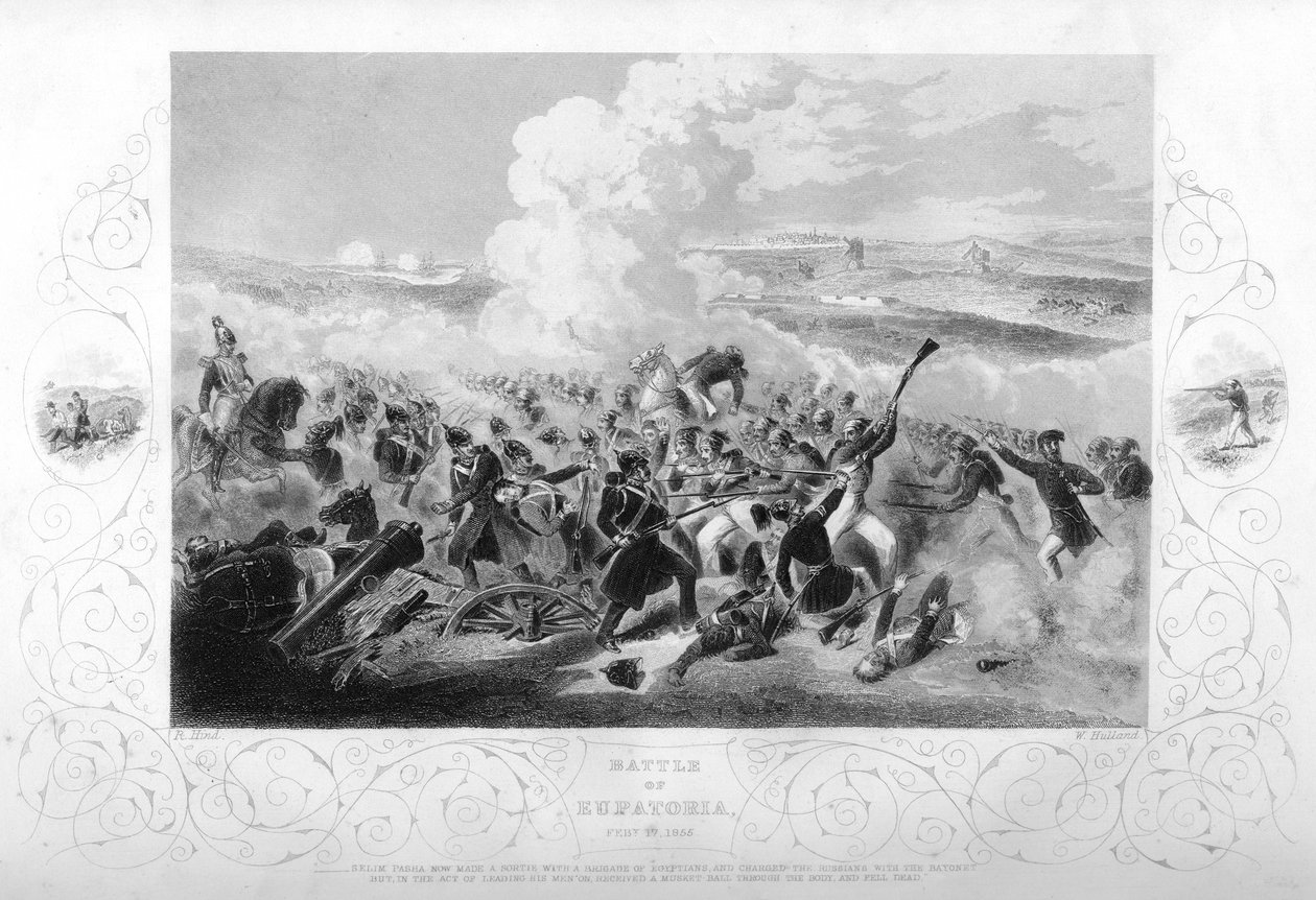 Kırım Savaşı sırasında Eupatoria Savaşı, 1855 1857. by W. Hulland