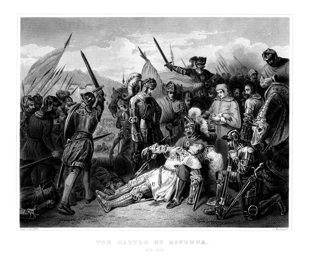 Ravenna Savaşı, 11 Nisan 1512, 1875 by W. Hulland