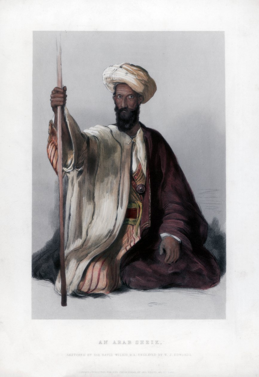 Bir Arap Şeyhi, 19. yüzyıl by W. J. Edwards