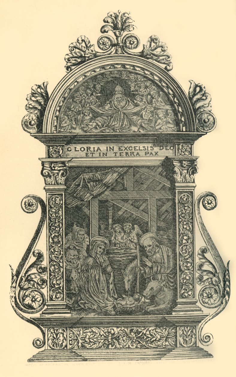 Doğuş sahneli gümüş pax, 19. yüzyılın ortaları, 1881. by W. M. McGill