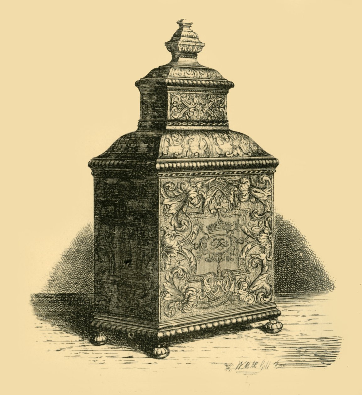 Gümüş çay arabası, 1716, 1881. by W. M. McGill