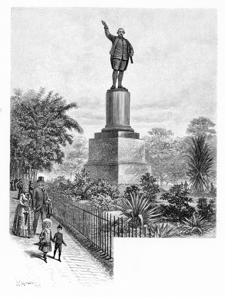 Aşçılar anıtı, Hyde Park, Sidney, Avustralya, 1886. by W. Macleod