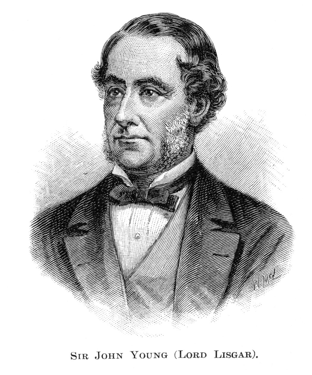 John Young, 1 Baron Lisgar, Yeni Güney Galler Valisi, 1886. by W. Macleod