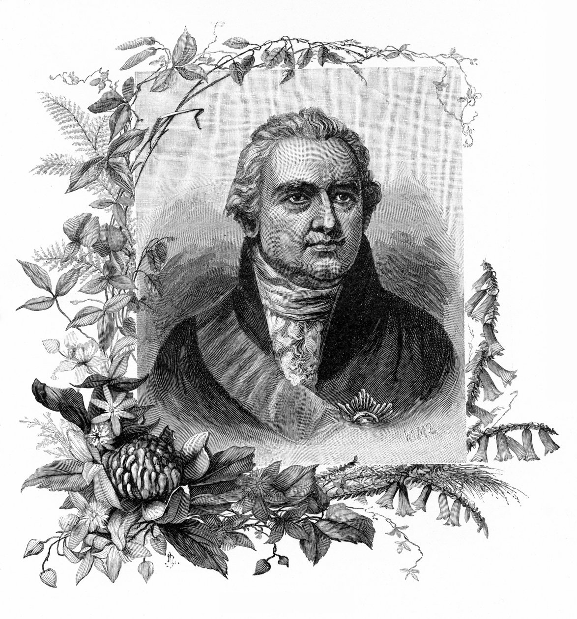 Sir Joseph Banks, İngiliz doğa bilimci ve botanikçi, 1886. by W. Macleod