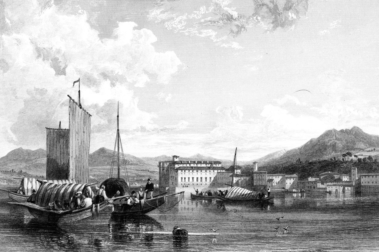 Isola Bella, Maggiore Gölü, İtalya, 19. yüzyıl. by W. Miller