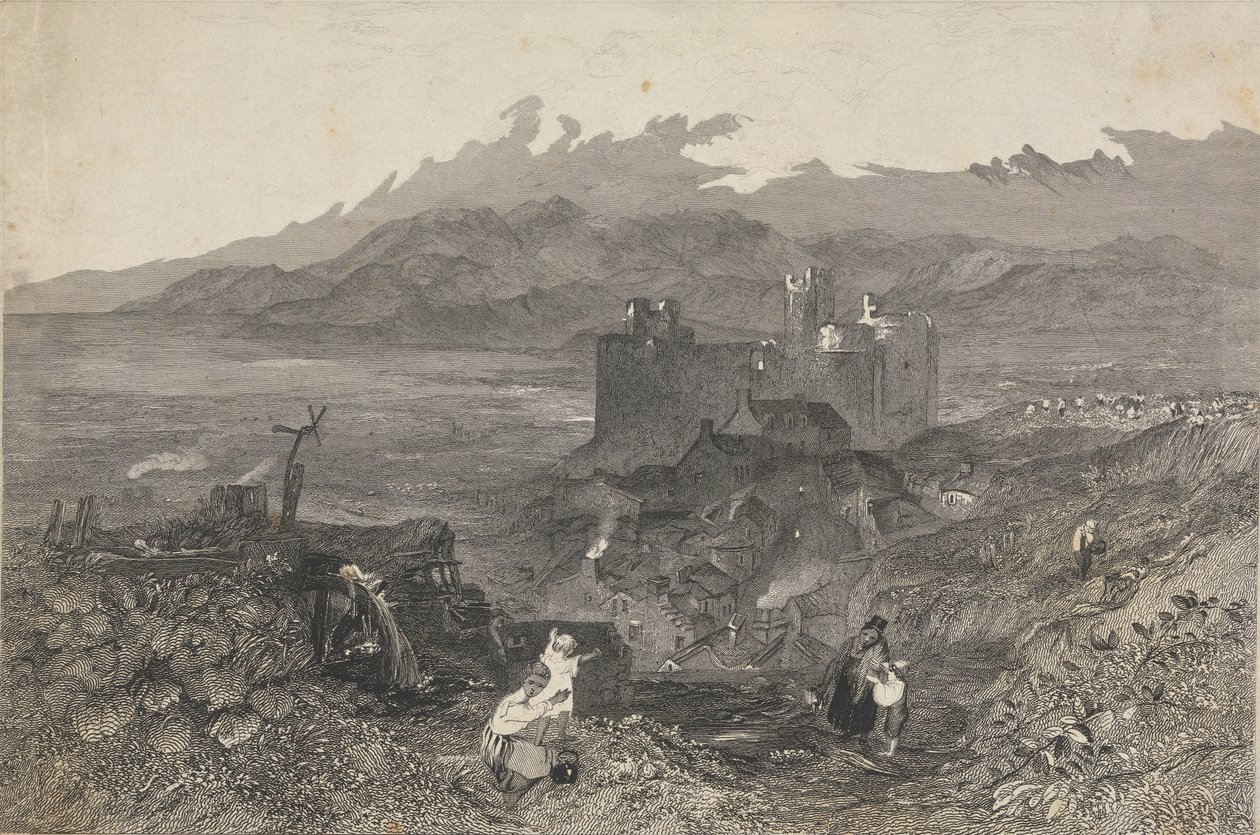 Harlech Kalesi, Kuzey Galler by W. R. Smith