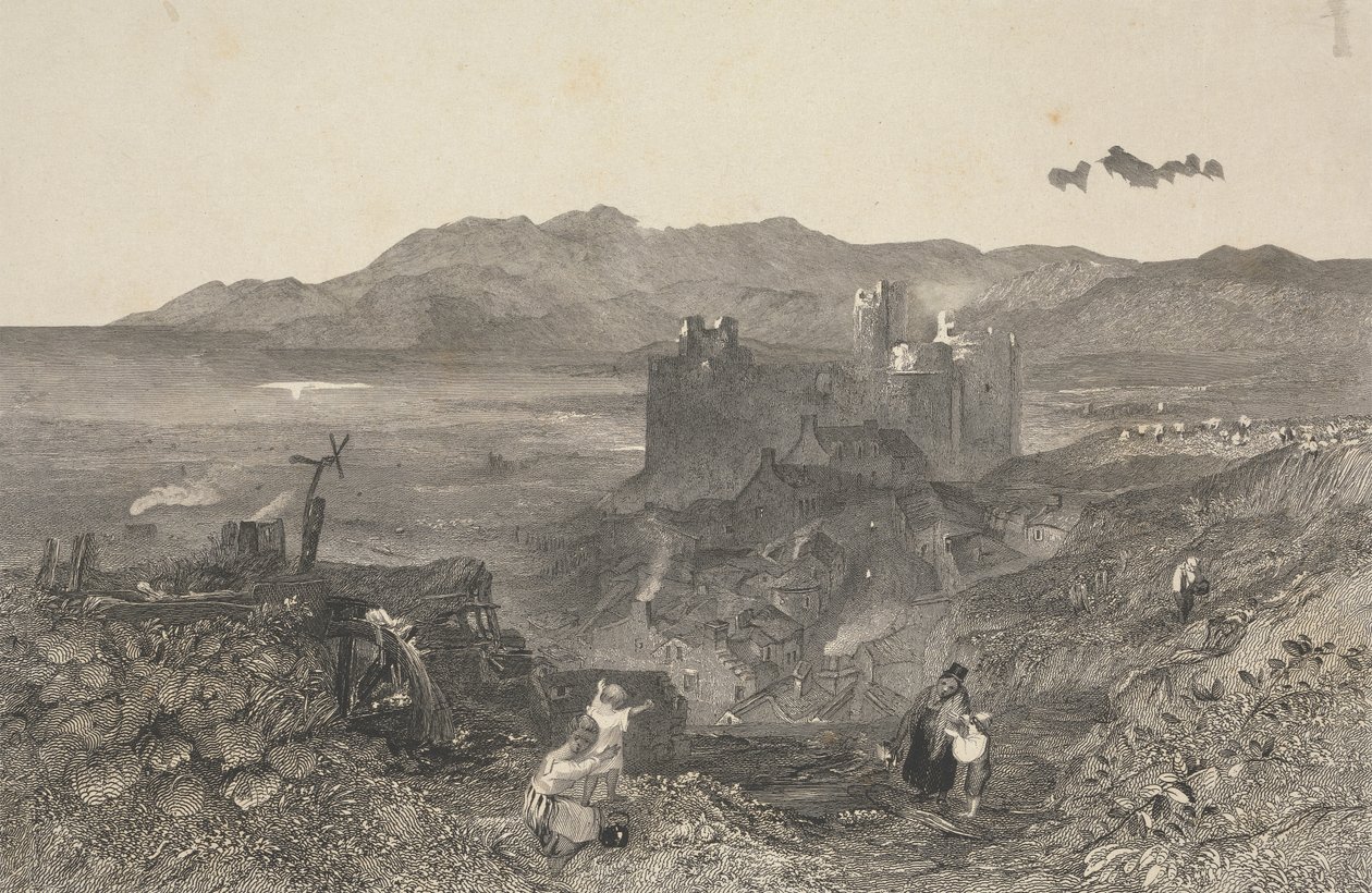 Harlech Kalesi, Kuzey Galler by W. R. Smith