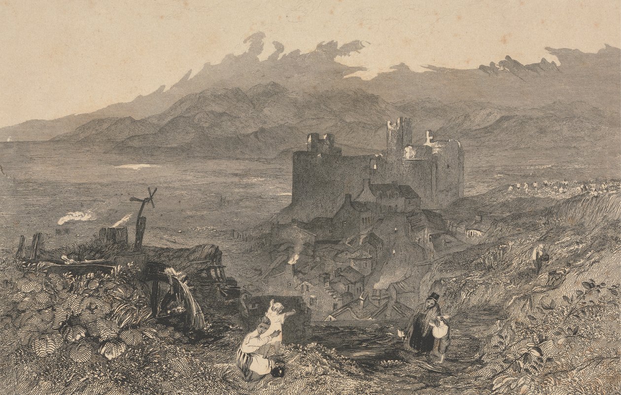 Harlech Kalesi, Kuzey Galler by W. R. Smith