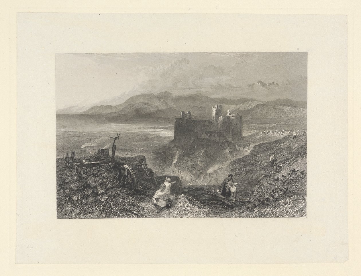 Harlech Kalesi, Kuzey Galler by W. R. Smith