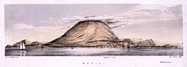 Henry C. Trery (fl.1849-54), c.1849 (renkli taş) tarafından oyulmuş Nevis Adası, Batı Hint Adaları