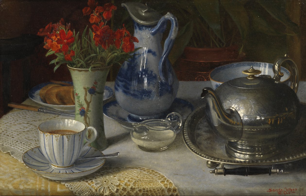 Çay Saati, 1923 by W. Savage Cooper