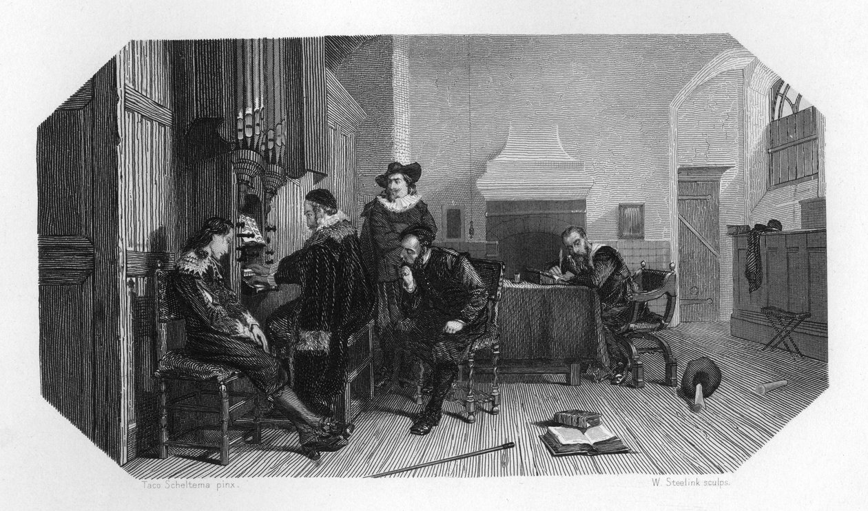 Jan Pieterszoon Sweelinck, Hollandalı besteci ve orgcu, c1870 by W. Steelink