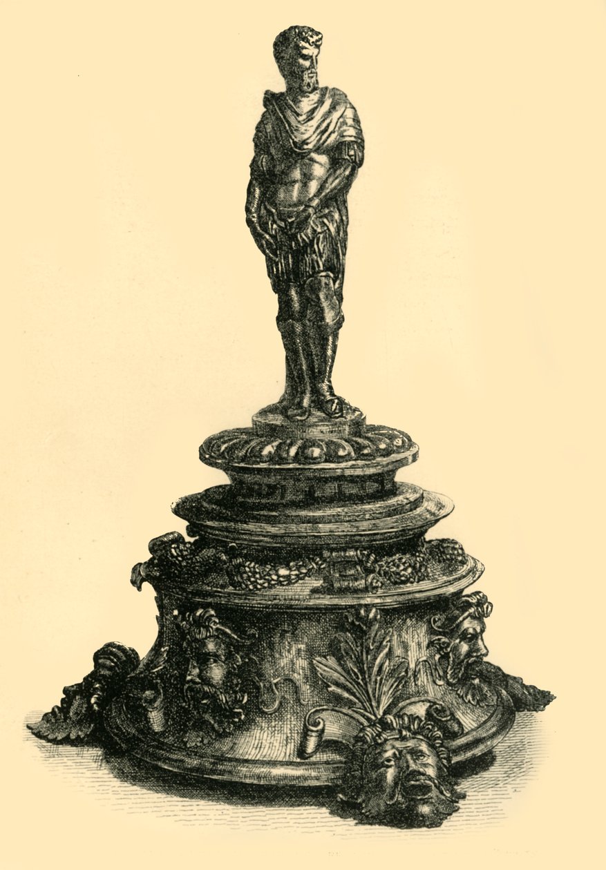 Bir Roma imparatoru heykelcikli bronz hokka, 16. yüzyılın ortaları, 1881. by W. W. McCarty
