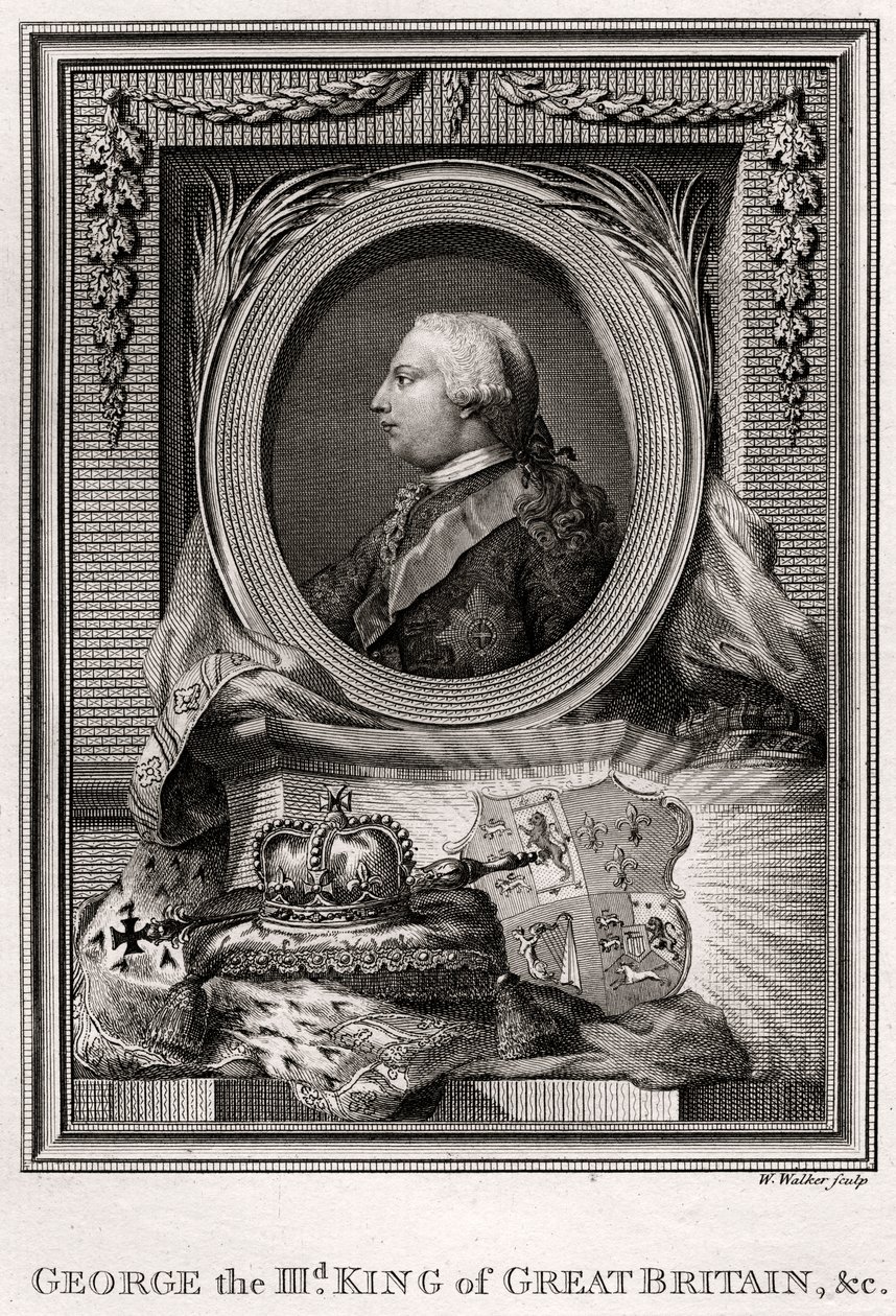 George III, Büyük Britanya Kralı, 1777 by W. Walker