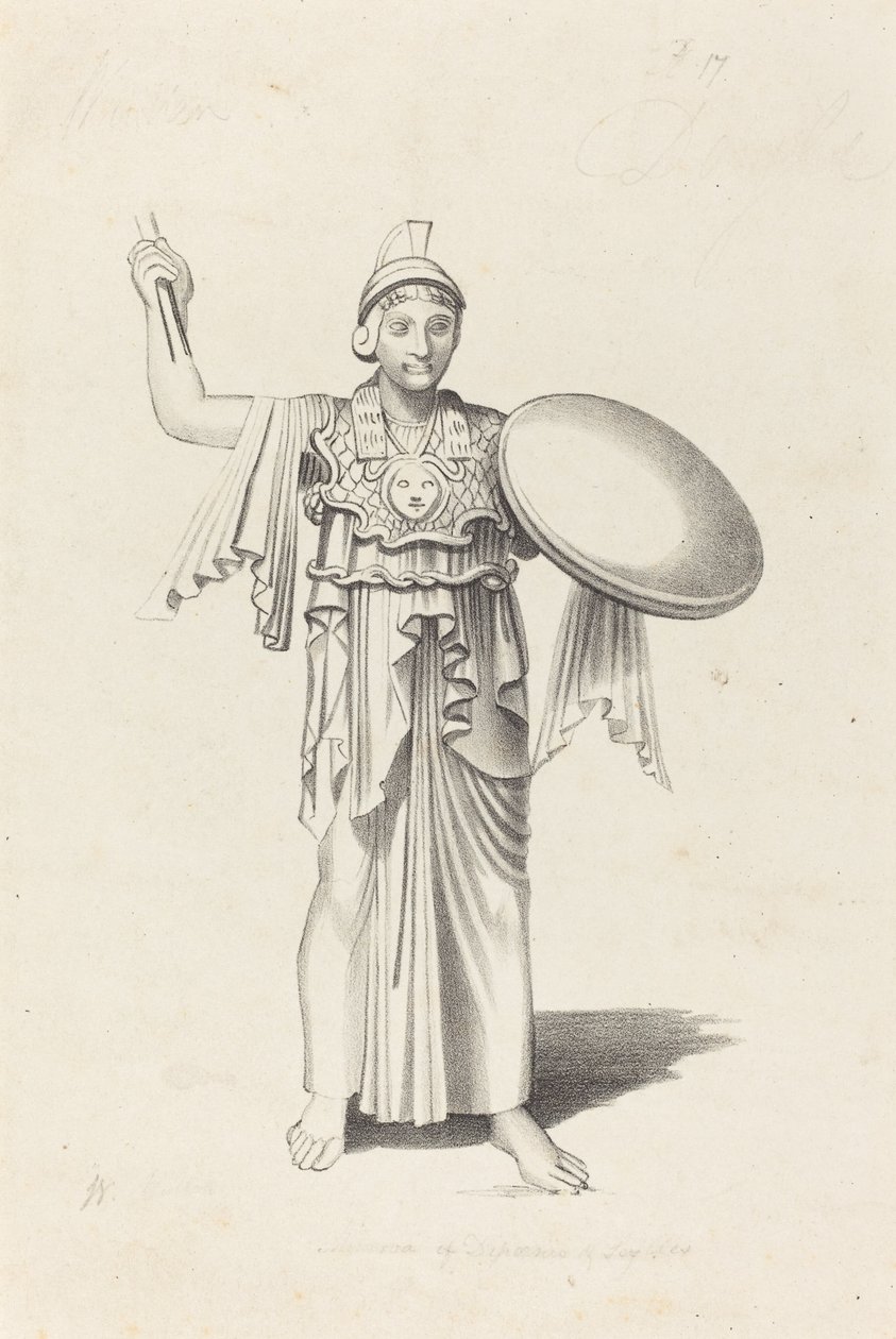 Minerva, Bir Bronzdan Daedalus by W. Walton after John Flaxman