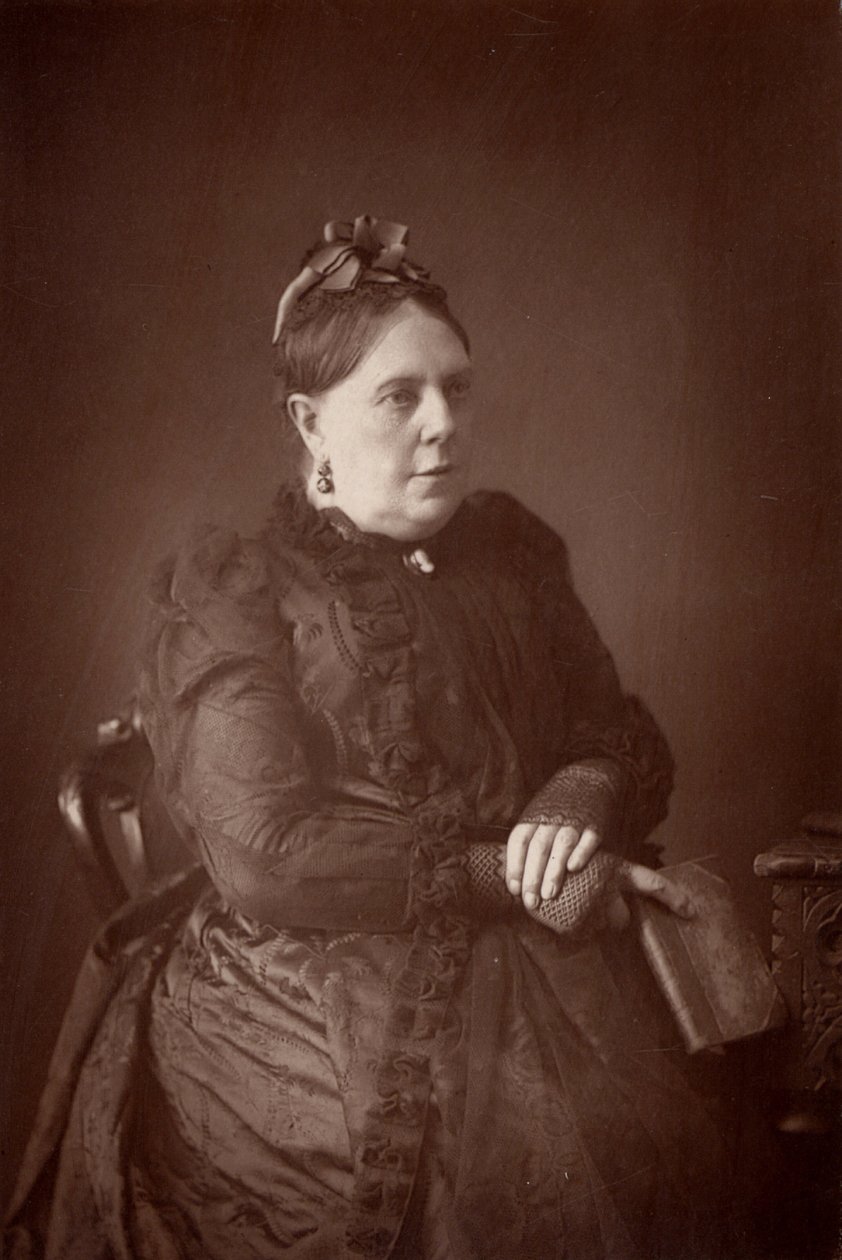 "Bayan Alexander" adıyla yazan Annie French Hector (1825-1902). Küçük bir İngiliz romancı (woodburytype) by W. and D. (after) Downey