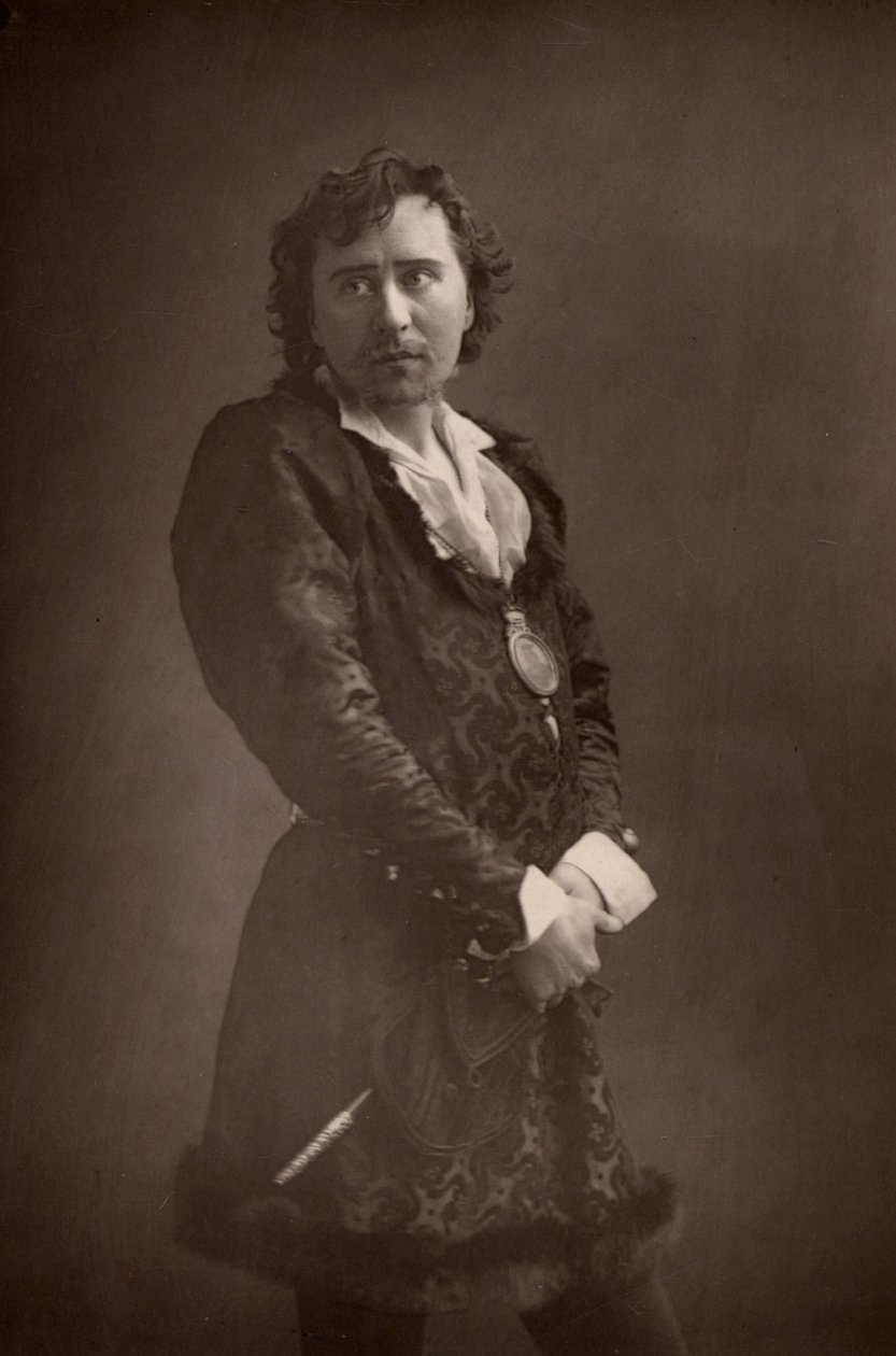 ""Herbert Beerbohm Tree (1853-1917) İngiliz oyuncu-menajer. Kraliyet Dramatik Sanatlar Akademisi'nin (RADA) kurucusu. (Woodbury tipi) by W. and D. (after) Downey