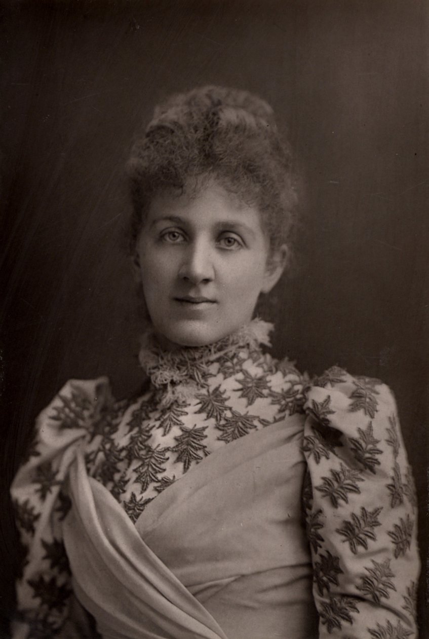 ""Liza Lehmann (Elizabetta Nina Mary Frederika Lehmann - 1862-1918) İngiliz soprano ve besteci. (woodbury tipi) by W. and D. (after) Downey