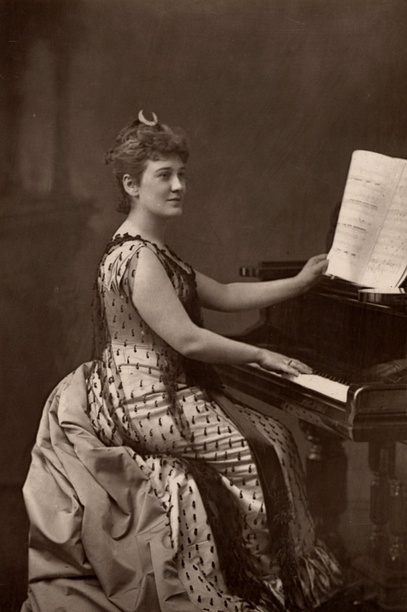 ""Madam Nordica (Lilian Norton) (1857-1914) Amerikan soprano. (woodbury tipi) by W. and D. (after) Downey