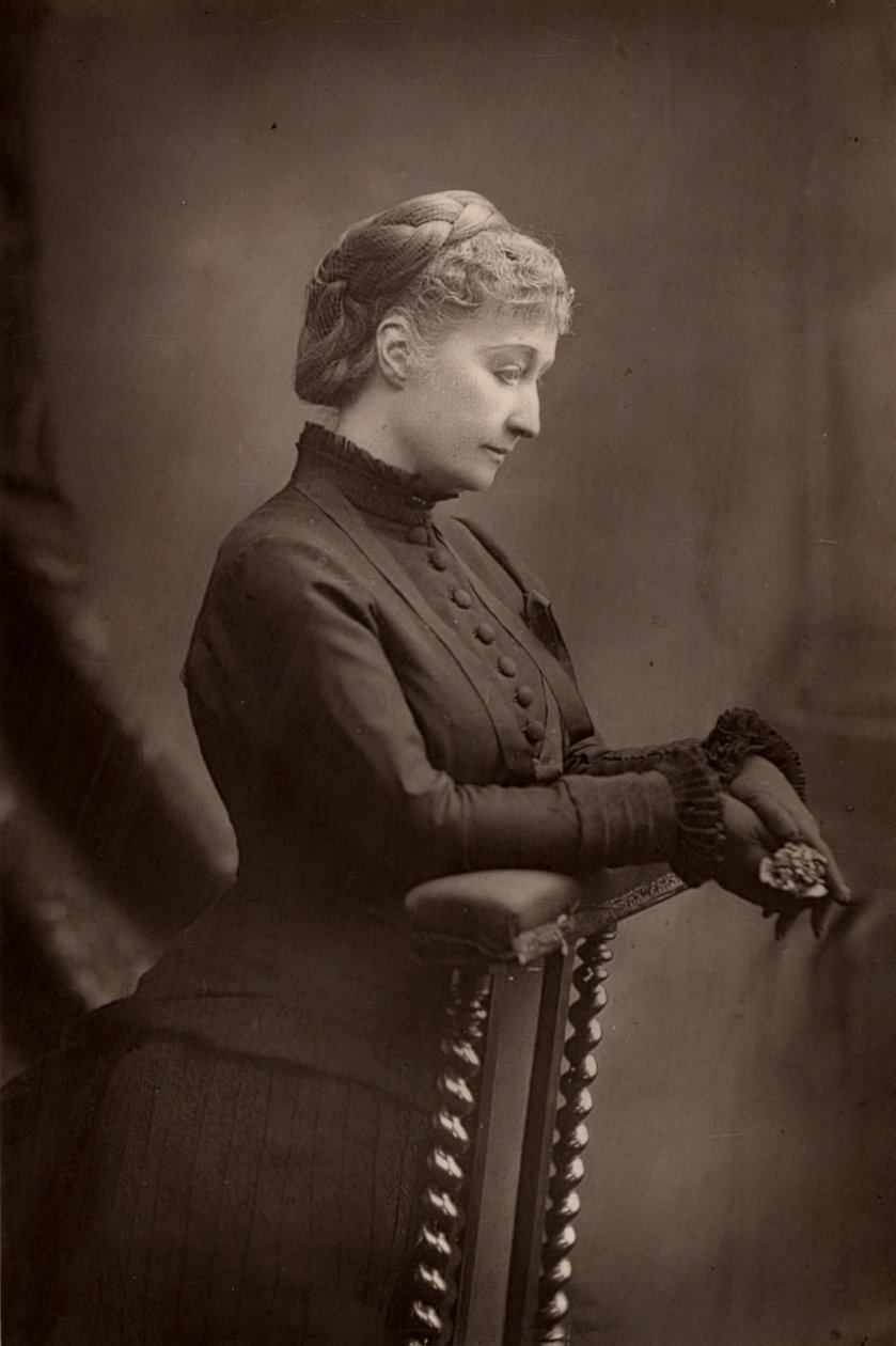 ""İmparatoriçe Eugenie (1826-1920), Fransa Kralı III. Napolyon'un dul eşi. (woodbury tipi) by W. and D. (after) Downey