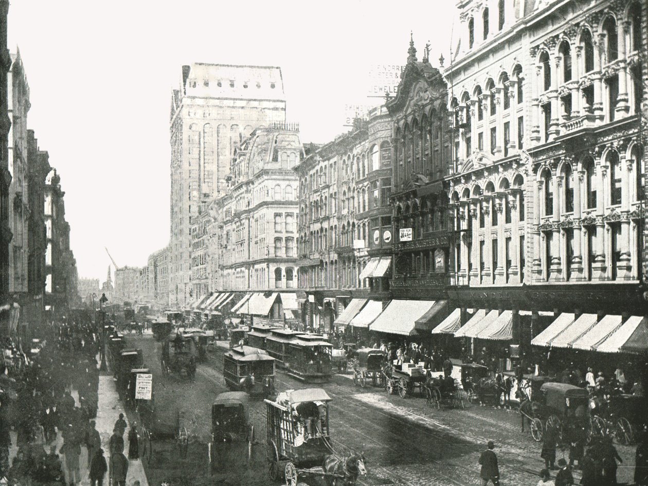State Street, Şikago, ABD, 1895. by W and S Ltd