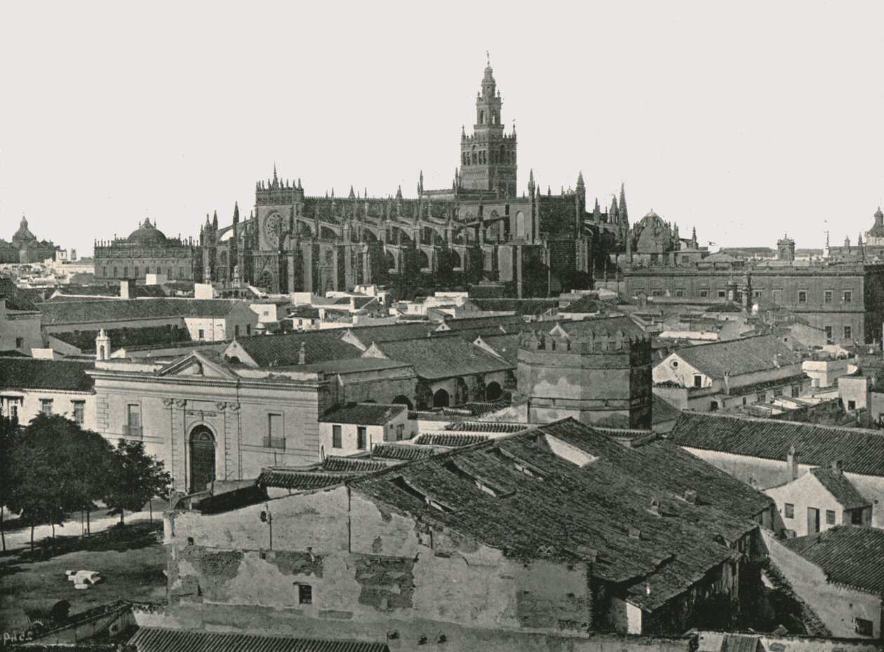 Katedral, Sevilla, İspanya, 1895. by W and S Ltd