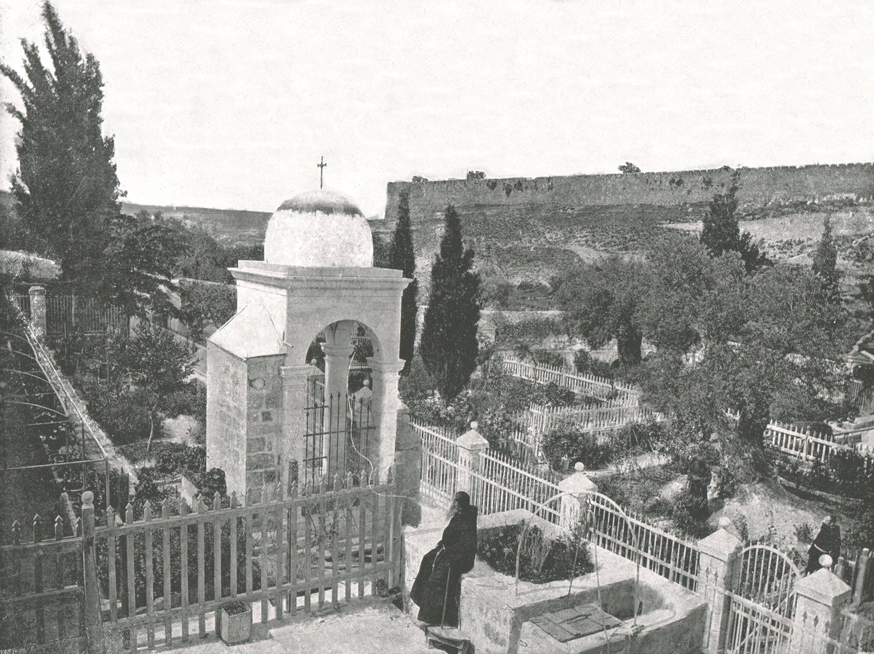 Gethsemane Bahçesi, Kudüs, Filistin, 1895. by W and S Ltd