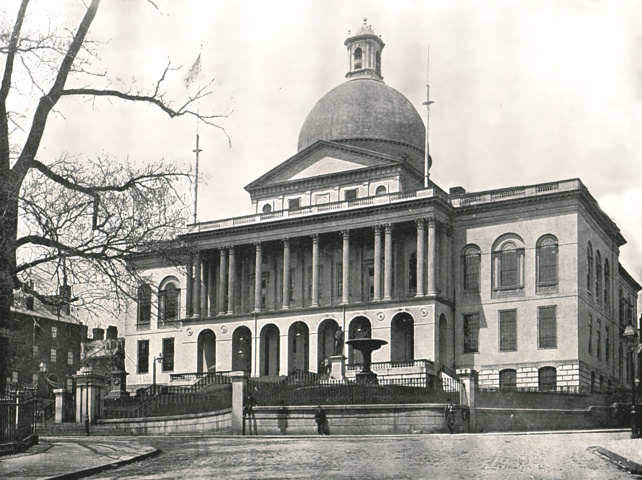Massachusetts Eyalet Evi, Boston, ABD, 1895. by W and S Ltd