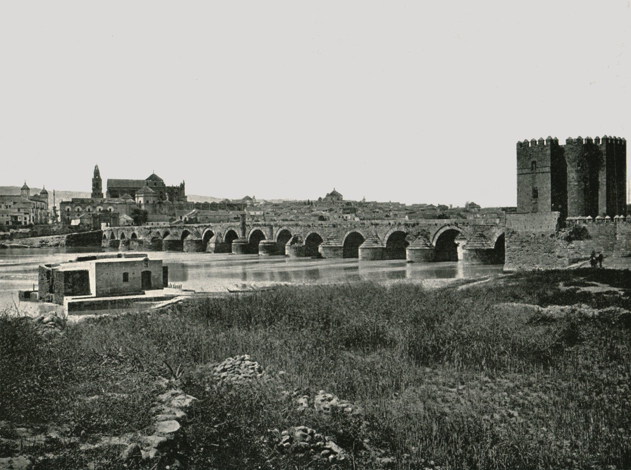 Roma köprüsü, Cordoba, İspanya, 1895. by W and S Ltd
