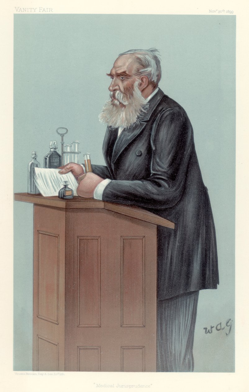 Thomas Stevenson, İngiliz adli bilim adamı, 1899. by Wag
