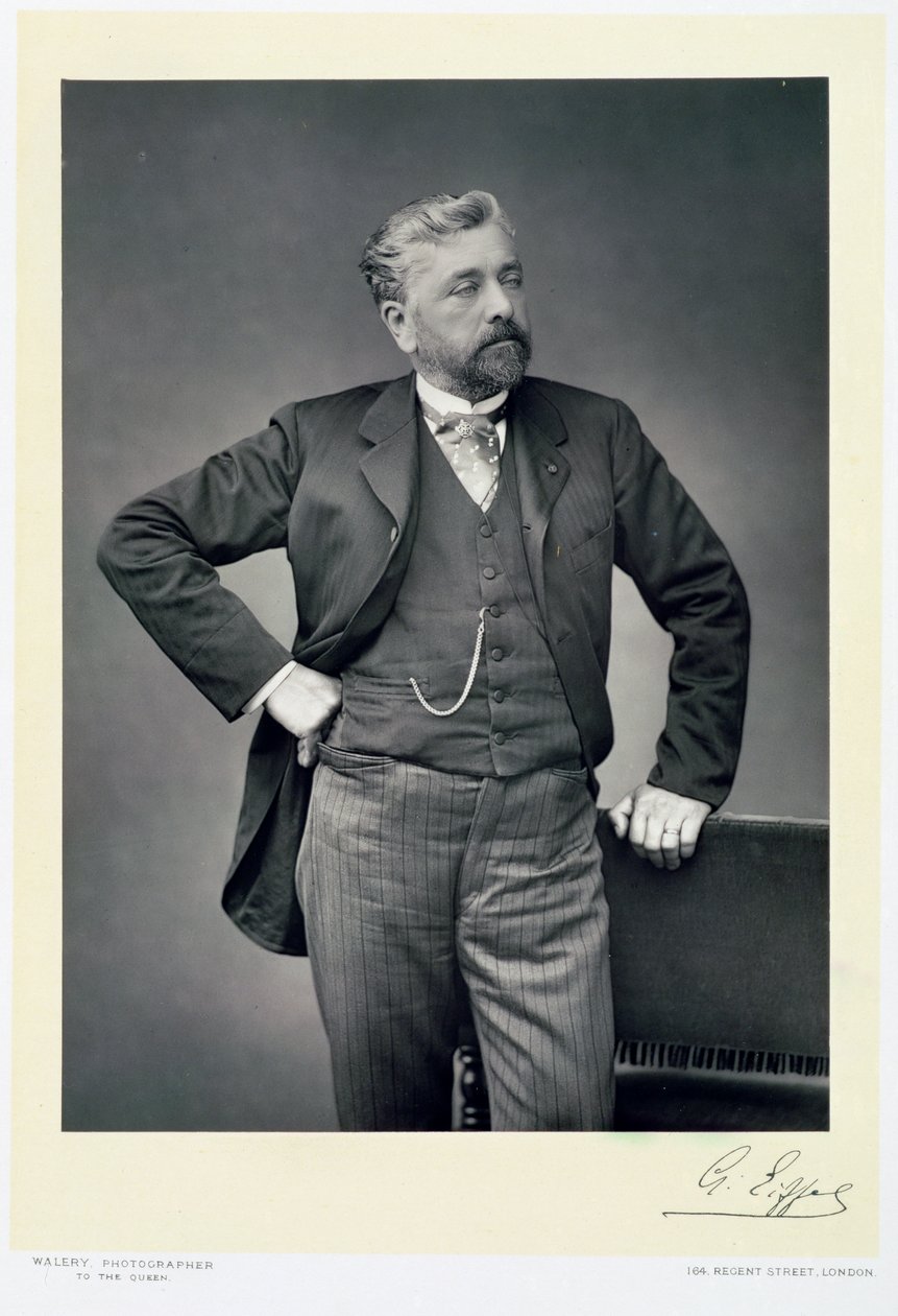 Alexandre Gustave Eiffel, Fransız mühendis, 19. yüzyılın sonlarında by Walery