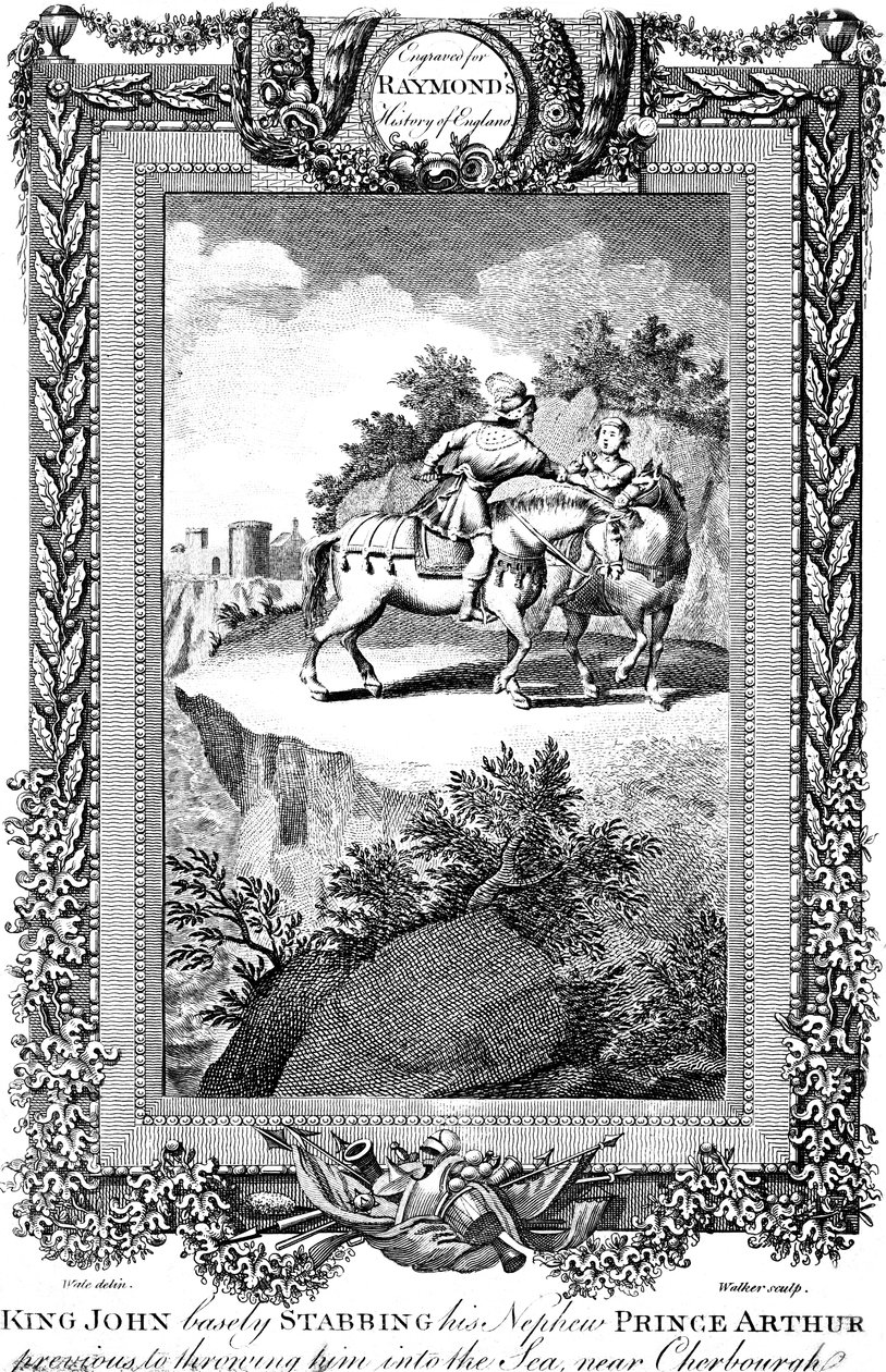 Kral John 1167-1216, yeğeni Prens Arthur