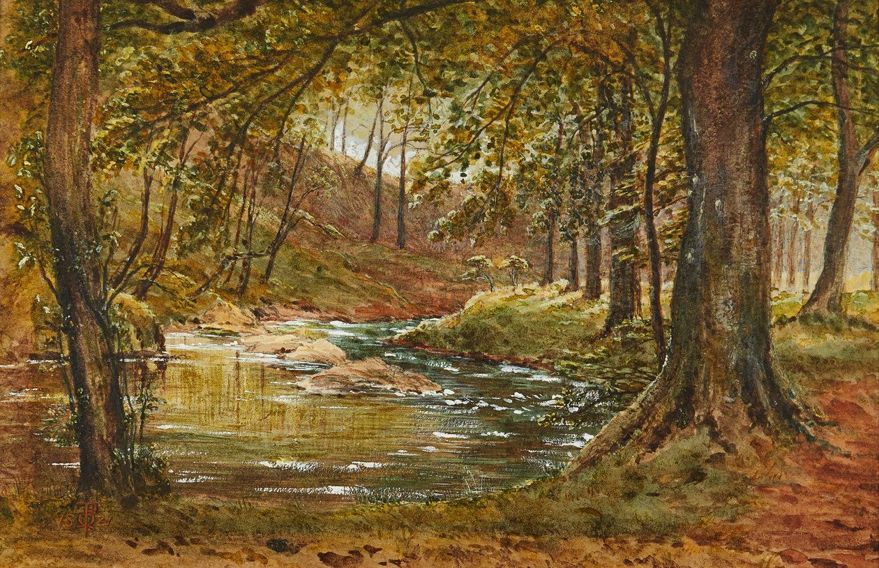 Bir Orman Kayranı (suluboya) by Waller Hugh Paton
