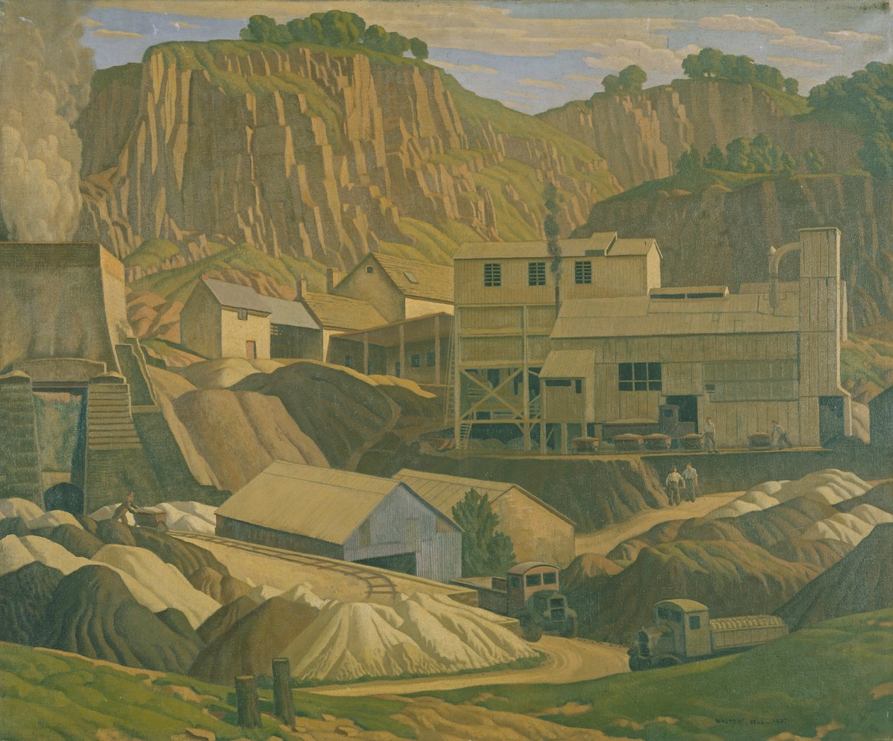 Derbyshire Taş Ocağı, 1937 by Walter Bell