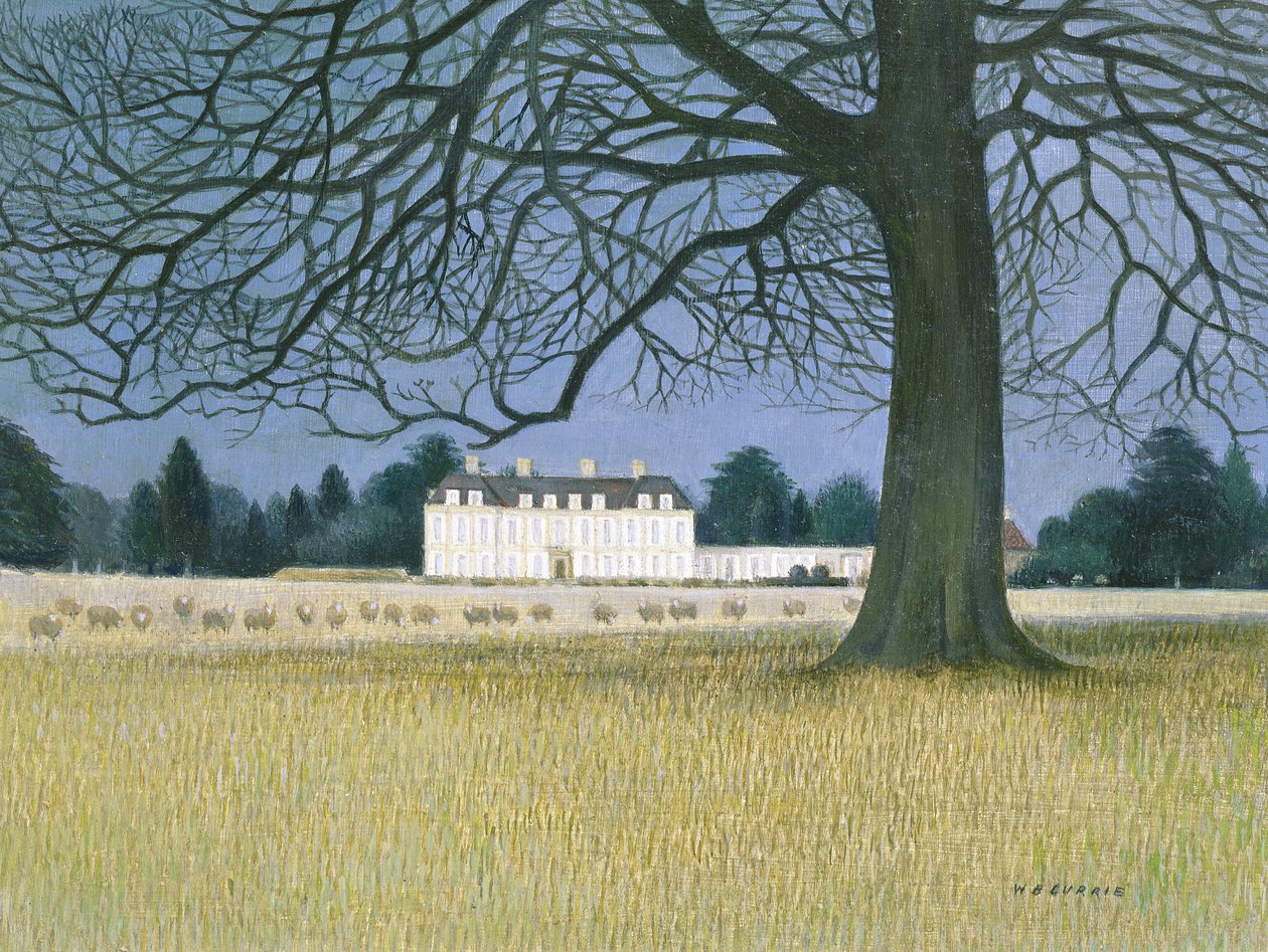 Middleton Park, Oxfordshire (gemide akrilik) by Walter Bell Currie Walter Bell Currie