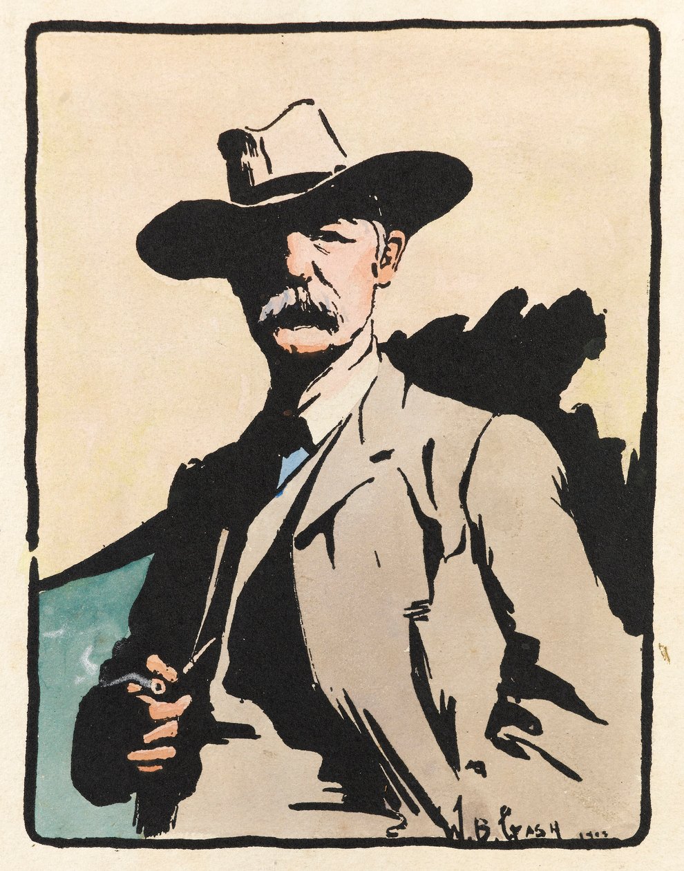Bir Adamın Portresi, 1908 by Walter Bonner Gash