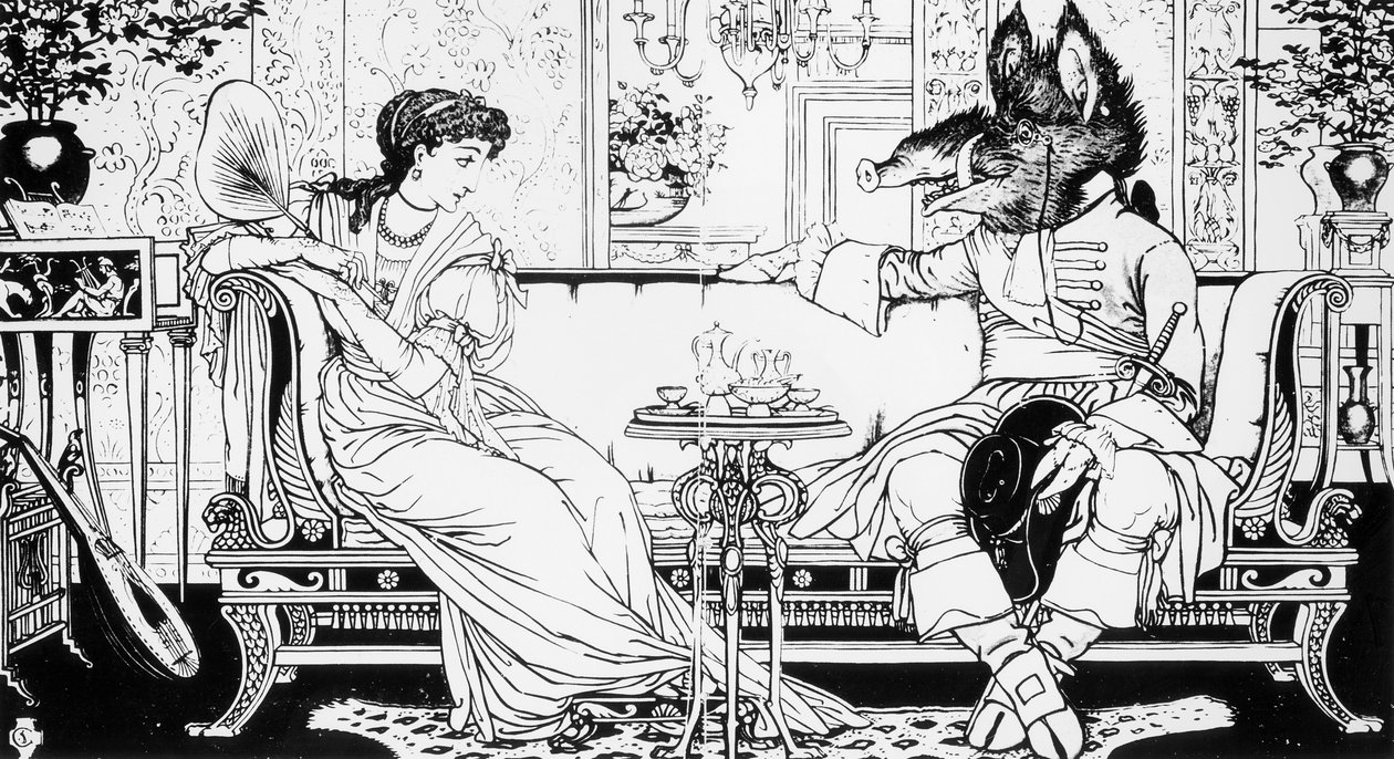 Güzel ve Çirkin, 1874 by Walter Crane