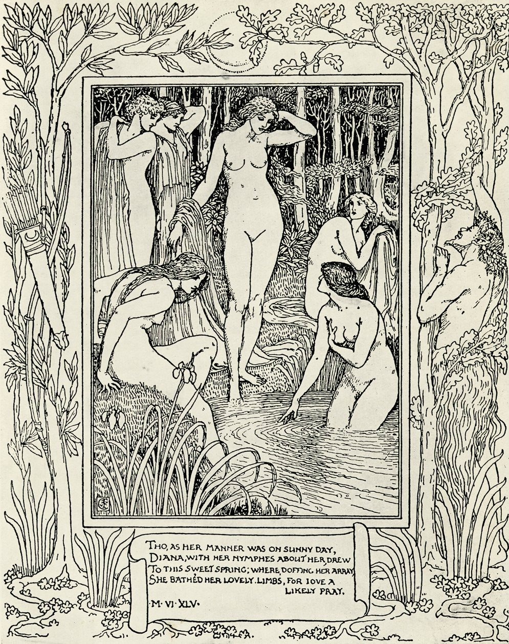 Diana ve perileri, Edmund Spenser tarafından 