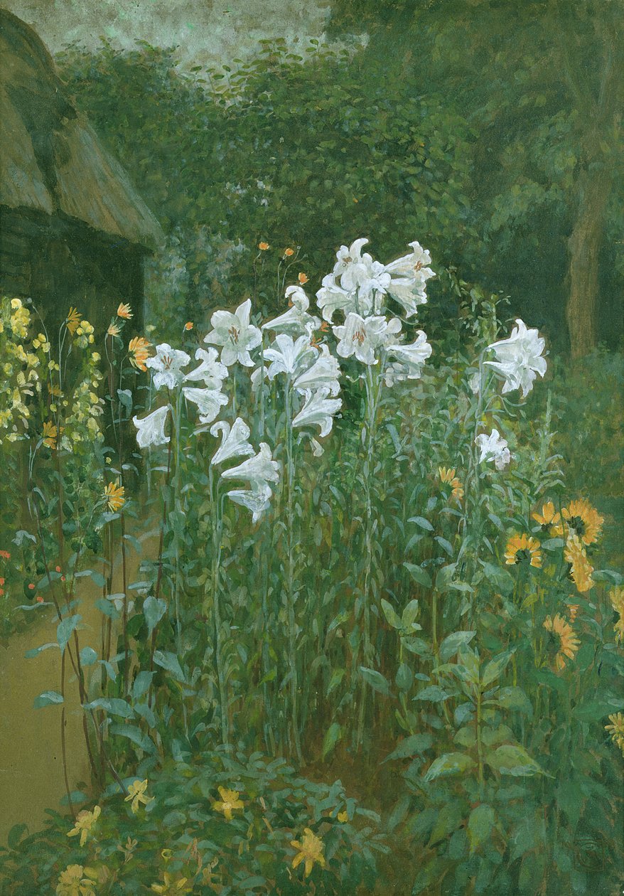 Bahçedeki Madonna Zambakları by Walter Crane