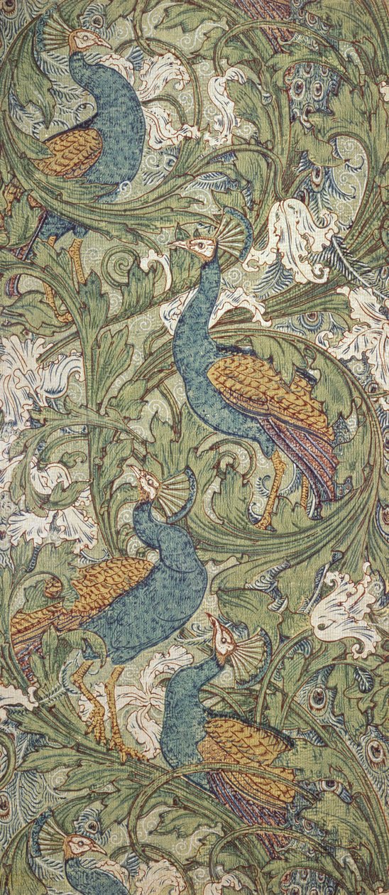 Peacock Garden duvar kağıdı, 1889 by Walter Crane