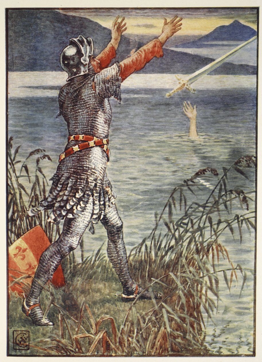 Sir Bedivere, Excalibur kılıcını, Henry Gilbert