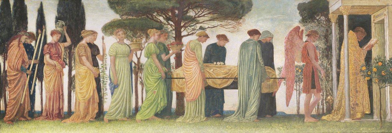 Yılın Ölümü, 1872 (kağıt üzerinde tempera und guache) by Walter Crane