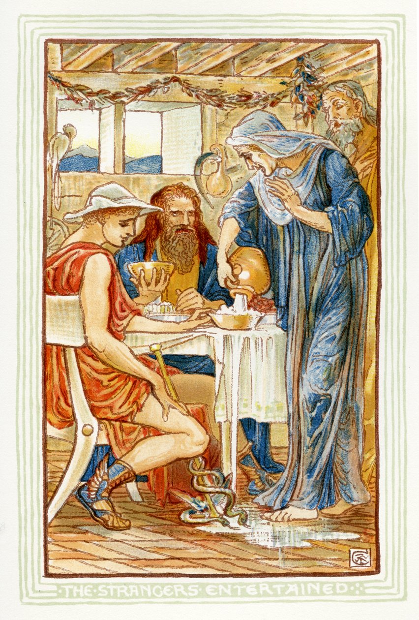The strangers entertained by Walter Crane