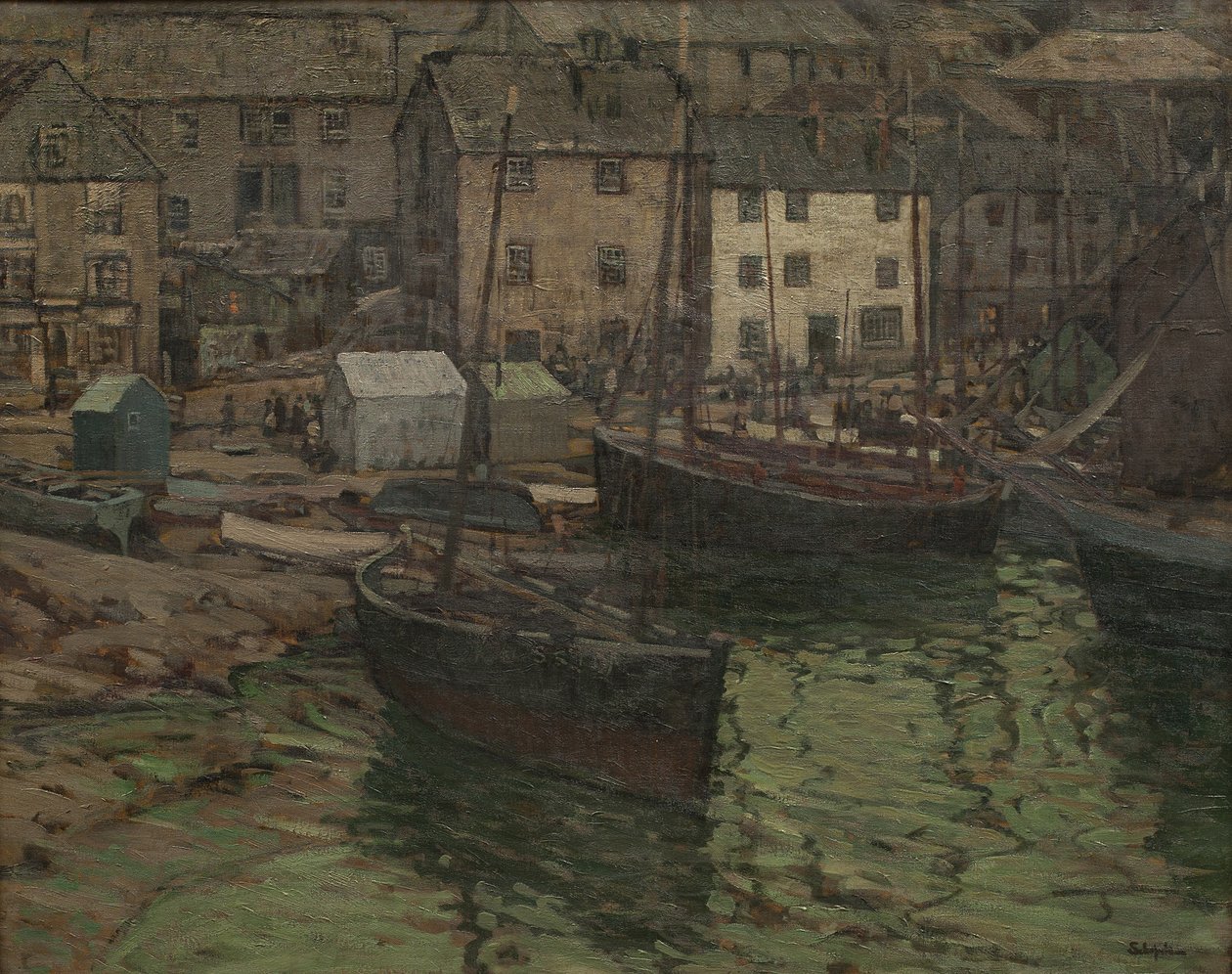 Sahil Boyunca Akşam, St. Ives by Walter Elmer Schofield